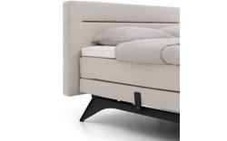Goossens excellent boxspring compleet avance dextro compleet grijs stof - 8220751-01