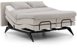 Goossens excellent boxspring compleet avance dextro compleet grijs stof - 8220751-01