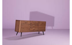 Goossens dressoir bjarte donker bruin eiken - 8221010-01
