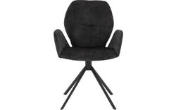 Goossens eetkamerstoel hera grijs stof - 8221039-01