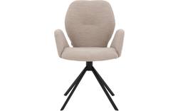 Goossens eetkamerstoel hera beige stof - 8221049-02
