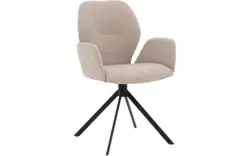 Goossens eetkamerstoel hera beige stof - 8221049-02