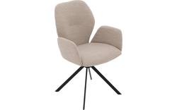 Goossens eetkamerstoel hera beige stof - 8221049-02
