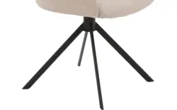 Goossens eetkamerstoel hera beige stof - 8221049-02