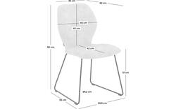 Goossens eetkamerstoel hera groen stof - 8193205-02