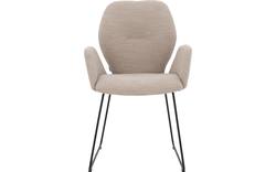 Goossens eetkamerstoel hera beige stof - 8221065-02