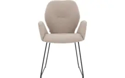 Goossens eetkamerstoel hera beige stof - 8221065-02