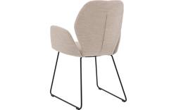 Goossens eetkamerstoel hera beige stof - 8221065-02