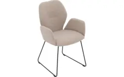 Goossens eetkamerstoel hera beige stof - 8221065-02