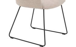 Goossens eetkamerstoel hera beige stof - 8221065-02