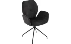 Goossens eetkamerstoel hera grijs stof - 8221071-01