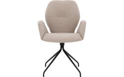 Goossens eetkamerstoel hera beige stof - 8221081-02