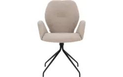 Goossens eetkamerstoel hera beige stof - 8221081-02