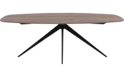 Goossens excellent eettafel uniek donker bruin eiken - 8221100-01