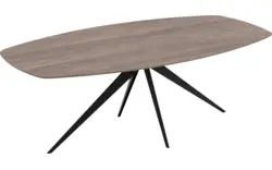 Goossens excellent eettafel uniek donker bruin eiken - 8221100-01