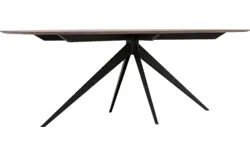 Goossens excellent eettafel uniek donker bruin eiken - 8221100-01