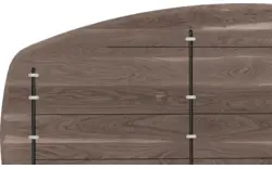 Goossens excellent eettafel uniek donker bruin eiken - 8221100-01