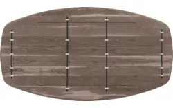 Goossens excellent eettafel uniek donker bruin eiken - 8221100-01