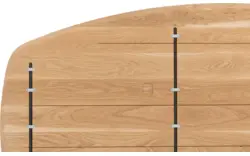 Goossens excellent eettafel uniek blank eiken - 8221115-03