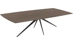Goossens excellent eettafel uniek donker bruin eiken - 8221131-01