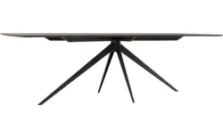 Goossens excellent eettafel uniek donker bruin eiken - 8221131-01