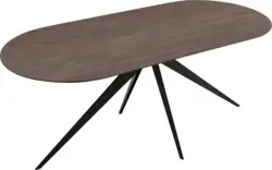 Goossens excellent eettafel uniek donker bruin eiken - 8221189-03