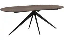Goossens excellent eettafel uniek donker bruin eiken - 8221189-03
