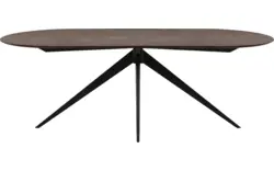 Goossens excellent eettafel uniek donker bruin eiken - 8221191-03
