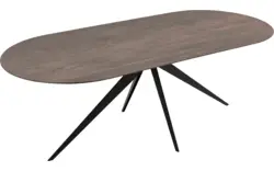 Goossens excellent eettafel uniek donker bruin eiken - 8221191-03