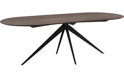 Goossens excellent eettafel uniek donker bruin eiken - 8221192-01