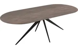 Goossens excellent eettafel uniek donker bruin eiken - 8221192-03