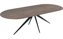 Goossens excellent eettafel uniek donker bruin eiken - 8221193-03