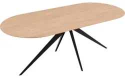 Goossens excellent eettafel uniek blank eiken - 8221205-03