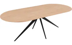 Goossens excellent eettafel uniek blank eiken - 8221206-03