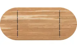 Goossens excellent eettafel uniek blank eiken - 8221206-03