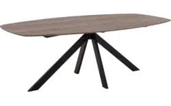 Goossens excellent eettafel uniek donker bruin eiken - 8221220-01