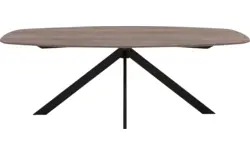 Goossens excellent eettafel uniek donker bruin eiken - 8221220-01