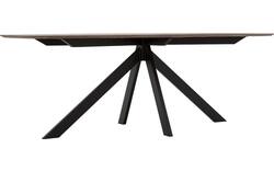 Goossens excellent eettafel uniek donker bruin eiken - 8221220-01