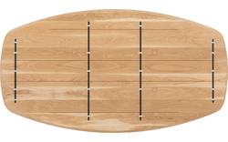 Goossens excellent eettafel uniek blank eiken - 8221236-03