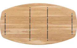 Goossens excellent eettafel uniek blank eiken - 8221236-03