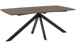 Goossens excellent eettafel uniek donker bruin eiken - 8221247-01