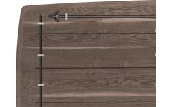 Goossens excellent eettafel uniek donker bruin eiken - 8221247-01