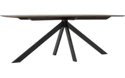 Goossens excellent eettafel uniek donker bruin eiken - 8221248-01