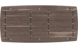 Goossens excellent eettafel uniek donker bruin eiken - 8221248-01