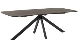 Goossens excellent eettafel uniek donker bruin eiken - 8221249-01