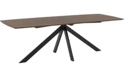 Goossens excellent eettafel uniek donker bruin eiken - 8221250-01