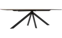Goossens excellent eettafel uniek donker bruin eiken - 8221251-01