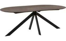 Goossens excellent eettafel uniek donker bruin eiken - 8221304-03