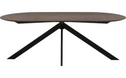 Goossens excellent eettafel uniek donker bruin eiken - 8221304-03