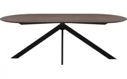 Goossens excellent eettafel uniek donker bruin eiken - 8221305-03